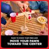 imageBuzzed 4Way Hook ampamp Ring Drinking Game  Ultimate Party Game for Adults Perfect for Bachelor Parties Includes Hook Game Board 4 Pawns Center Cup ampamp Instructions