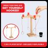 imageBuzzed 4Way Hook ampamp Ring Drinking Game  Ultimate Party Game for Adults Perfect for Bachelor Parties Includes Hook Game Board 4 Pawns Center Cup ampamp Instructions