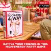 imageBuzzed 4Way Hook ampamp Ring Drinking Game  Ultimate Party Game for Adults Perfect for Bachelor Parties Includes Hook Game Board 4 Pawns Center Cup ampamp Instructions