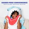 imageCozy Concepts Co Hammerhead Shark Blanket by Relatable Wearable Blanket With Sleeves for Hands Free Convenience Fun and Unique Idea for Room Decor or Gifts Comfortable Oversized 65quot Throw BlanketShark