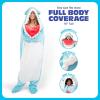 imageCozy Concepts Co Hammerhead Shark Blanket by Relatable Wearable Blanket With Sleeves for Hands Free Convenience Fun and Unique Idea for Room Decor or Gifts Comfortable Oversized 65quot Throw BlanketShark