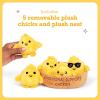 imageEmotional Support Dumplings by Relatable Cuddly Stuffed Animals and Toys Squishy Toys and Plushies Great Gift Ideas for Loved Ones of All Ages Includes 5 Plushies with Carrying BasketChickies