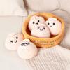 imageEmotional Support Dumplings by Relatable Cuddly Stuffed Animals and Toys Squishy Toys and Plushies Great Gift Ideas for Loved Ones of All Ages Includes 5 Plushies with Carrying BasketDumplings