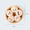 imageEmotional Support Dumplings by Relatable Cuddly Stuffed Animals and Toys Squishy Toys and Plushies Great Gift Ideas for Loved Ones of All Ages Includes 5 Plushies with Carrying BasketDumplings