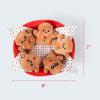 imageEmotional Support Gingerbread by Relatable Christmas Stuffed Animals Great Gingerbread Man Gifts Funny Gifts or Cute Christmas Decor Includes 5 Gingerbread Plushies with Carrying Basket