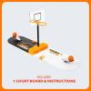 imageFlick ampamp Swish Basketball Hook ampamp Ring Game by Relatable Fun 2 Player Games for Ages 8 This Mini Basketball Game Includes 1 Court Board and Instructions