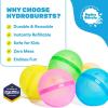 imageHydroburst 6pack Reusable Water Balloons by Relatable For The Pool Beach Toys And Outdoor Play Toys Includes 6 Refillable Balloons10pack
