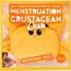 imageMenstruation Crustacean Lobster  The Original Viral Cuddly ampamp Cute Plush Lavender Scented Heating Pad for CrampsCrab