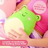 imageSquishmallows Wendy The Frog by Relatable Microwavable Heating Pad for Period Cramps Cuddly Plushies Great Gift Ideas for Loved Ones of All Ages Includes 1 Lavender Scented Heating Pad PlushyWendy