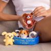 imageWHAT DO YOU MEME Emotional Support Puppies by Relatable Cuddly Stuffed Animals Plushies and Cute Stuff Great Gift Ideas for Loved Ones of All Ages Includes 5 Plushies with Carrying Basket