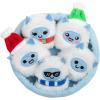 imageWHAT DO YOU MEME Emotional Support Yetis by Relatable Cuddly Stuffed Animals Plushies and Cute Stuff Great Gift Ideas for Loved Ones of All Ages Includes 5 Plushies with Carrying Basket