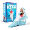 imageCozy Concepts Co Hammerhead Shark Blanket by Relatable Wearable Blanket With Sleeves for Hands Free Convenience Fun and Unique Idea for Room Decor or Gifts Comfortable Oversized 65quot Throw BlanketShark