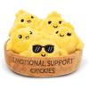 imageEmotional Support Dumplings by Relatable Cuddly Stuffed Animals and Toys Squishy Toys and Plushies Great Gift Ideas for Loved Ones of All Ages Includes 5 Plushies with Carrying BasketChickies