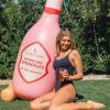 imageSparkling Sprinkles  Inflatable Champagne Shaped Sprinkler for Summer Themed Bachelorette Parties Pool Party Games and More Summer Fun Party Ideas