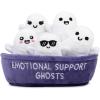 imageWHAT DO YOU MEME Emotional Support Ghosts by Relatable Cuddly Stuffed Animals Plushies and Cute Stuff Great Gift Ideas for Loved Ones of All Ages Includes 5 Plushies with Carrying Basket