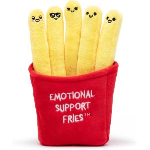 imageEmotional Support Dumplings by Relatable Cuddly Stuffed Animals and Toys Squishy Toys and Plushies Great Gift Ideas for Loved Ones of All Ages Includes 5 Plushies with Carrying BasketFries