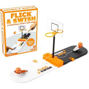 imageFlick ampamp Swish Basketball Hook ampamp Ring Game by Relatable Fun 2 Player Games for Ages 8 This Mini Basketball Game Includes 1 Court Board and Instructions