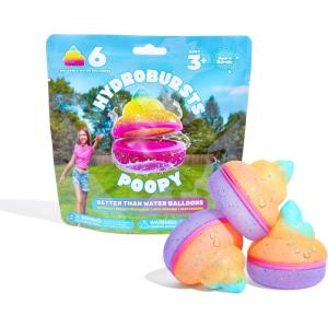 imageHydroburst 6pack Reusable Water Balloons by Relatable For The Pool Beach Toys And Outdoor Play Toys Includes 6 Refillable Balloons6pack