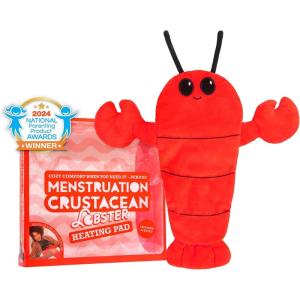 imageMenstruation Crustacean Lobster  The Original Viral Cuddly ampamp Cute Plush Lavender Scented Heating Pad for CrampsLobster