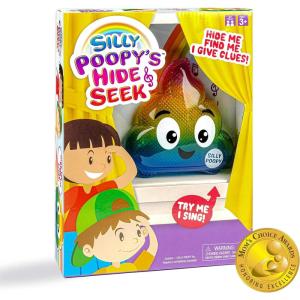 imageSilly Poopys Hide ampamp Seek by Relatable The Talking Singing Rainbow Hide ampamp Seek Toy Fun Learning Toys for Toddlers Interactive Toddler Toys Hide and Seek Games Includes 1 Toy ampamp 2 AA BatteriesSilly Poopy