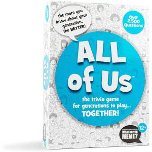 imageWHAT DO YOU MEME All of Us  The Family Trivia Game for All Generations  Family Card Games for Kids and Adults