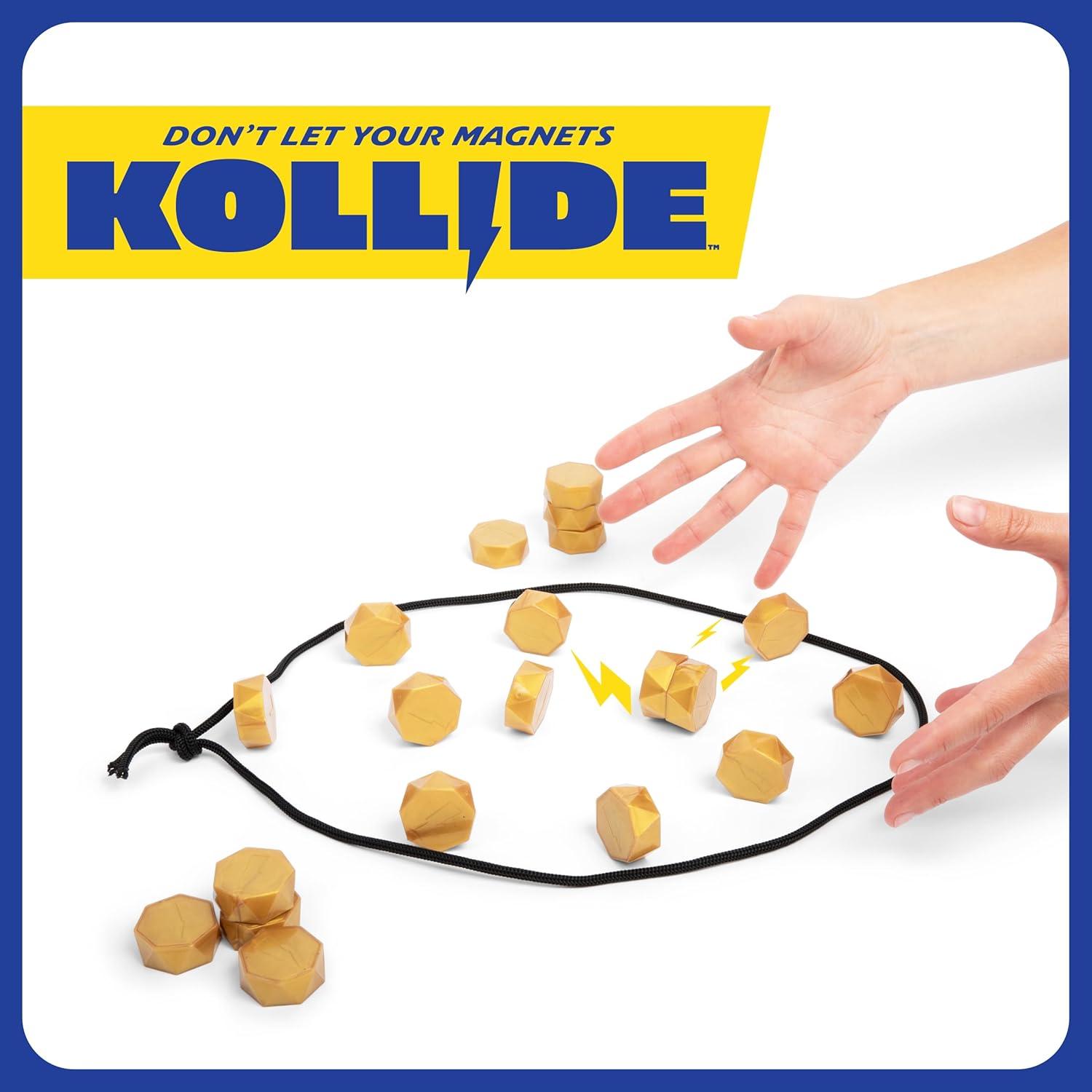 imageKollide by Relatable Exciting Magnetic Game for Family Game Night Fun 2 Player Games for Kids Includes 1 Rope 20 Magnets ampamp Carrying BagKollide