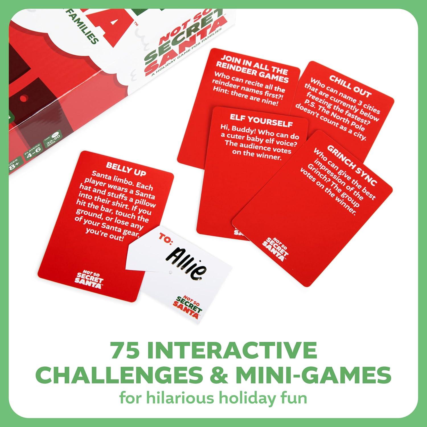 imageNot So Secret Santa Holiday Card Game by Relatable Fun Game for Family Reunions or Christmas Parties Stocking Stuffers for Kids 8