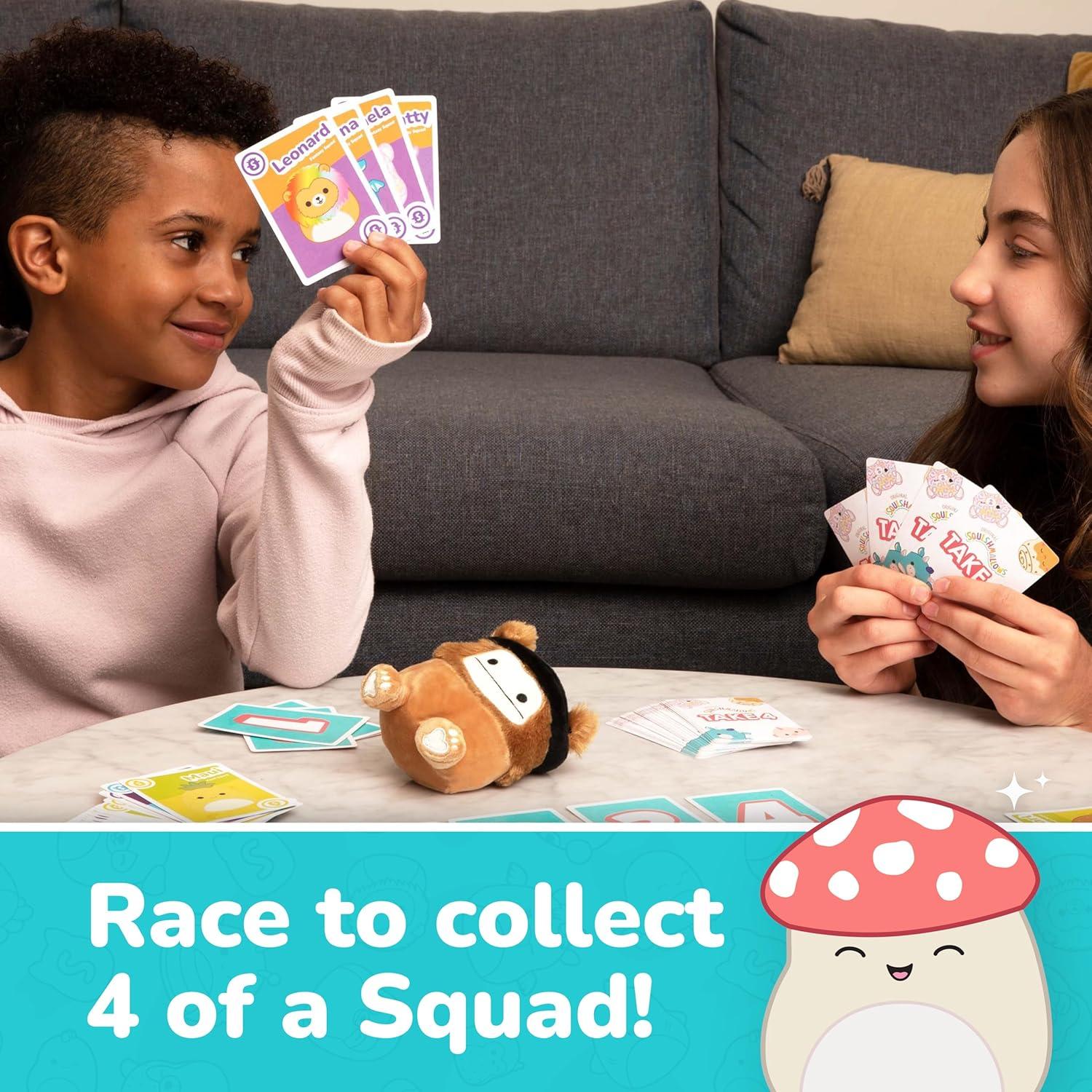 imageWHAT DO YOU MEME Squishmallows Take4 by Relatable Fun Card Games for Family Game Night Great for Kids Games Fun Gifts Includes 1 Exclusive Collectible Squishmallows 84 Cards and Instructions