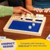 imageShut The Box by Relatable The Classic Choice for Tabletop Games Math Games Board Games for Kids and Adults and Strategy Games Includes 2 Dice 1 Wooden Box 1 Scorepad and Instructions