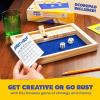 imageShut The Box by Relatable The Classic Choice for Tabletop Games Math Games Board Games for Kids and Adults and Strategy Games Includes 2 Dice 1 Wooden Box 1 Scorepad and Instructions