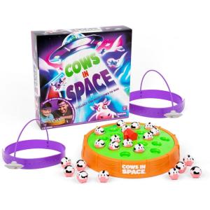 imageWHAT DO YOU MEME Cows in Space by Relatable A KidFriendly Extraterrestrial Fun Game for Ages 6 2 Player Space Game with 2 UFO Headbands Spinning Base 21 Cows ampamp Instructions