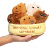 imageEmotional Support Capybaras by Relatable Cuddly Stuffed Animals and Plushies Set Includes 5 Capybara Plush Toys with Carrying Basket Cute Stuff and Great Gift for Loved Ones of All Ages