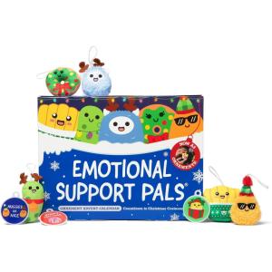 imageEmotional Support Advent Calendar by Relatable Includes Mini Plush Toys and Ornaments Fun Holiday Gift and Stocking Stuffer for Loved Ones of All Ages Includes 24 Ornaments in Countdown CalendarAdvent Calendar