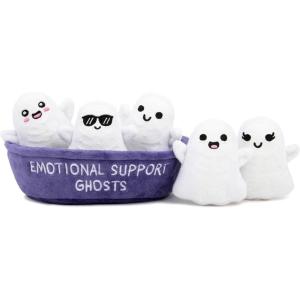 imageEmotional Support Advent Calendar by Relatable Includes Mini Plush Toys and Ornaments Fun Holiday Gift and Stocking Stuffer for Loved Ones of All Ages Includes 24 Ornaments in Countdown CalendarGhosts