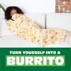 imageCozy Concepts Co Burrito Comfort Blanket by Relatable Super Soft Plush Throw for Teens and Kids A Cozy Dorm Room Essential Fun Back to School Stuff ampamp Perfect Comfort Gift for StudentsBurrito