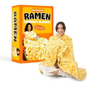 imageCozy Concepts Co Burrito Comfort Blanket by Relatable Super Soft Plush Throw for Teens and Kids A Cozy Dorm Room Essential Fun Back to School Stuff ampamp Perfect Comfort Gift for StudentsRamen