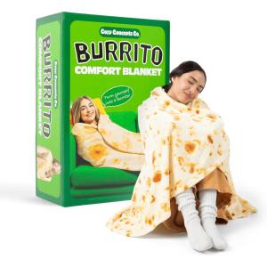 imageCozy Concepts Co Burrito Comfort Blanket by Relatable Super Soft Plush Throw for Teens and Kids A Cozy Dorm Room Essential Fun Back to School Stuff ampamp Perfect Comfort Gift for StudentsBurrito