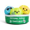 imageWHAT DO YOU MEME Emotional Support Pet Tennis Ball by Relatable Cuddly Dog Toys and Puppy Essentials Great Gift Ideas for Your Furry Friend Includes 1 Toy
