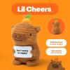 imageLil Cheers Capybara by Relatable The Uplifting Crochet Plush Friends Spreading Good Vibes Perfect Plushies and Stuffed Animals to Gift for Kids and Adults Includes 1 Capybara Plush