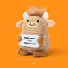 imageLil Cheers Highland Cows by Relatable The Uplifting Crochet Plush Friends Spreading Good Vibes Perfect Plushies and Stuffed Animals to Gift for Kids and Adults Includes 1 Highland Cow Plush