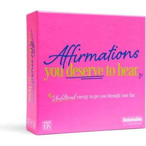 imageAffirmations You Deserve to Hear by Relatable 100 Bold Daily Affirmation Cards for Women Perfect Self Care Gifts and Birthday Gifts for Women Inspirational and Motivational Cards for Friends