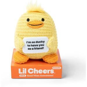 imageLil Cheers Duck by Relatable The Uplifting Crochet Plush Friends Spreading Good Vibes Perfect Plushies and Stuffed Animals to Gift for Kids and Adults Includes 1 Duck Plush