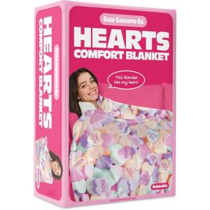 imageCozy Concepts Co Hearts Comfort Blanket by Relatable Super Soft Plush Throw for Teens and Kids A Cozy Night ampamp Dorm Room Essential