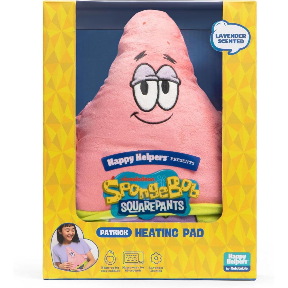 imageHappy Helpers Patrick by Relatable The Cozy Comfort Thats Anything But Boring Get Relief with This Plush Heating Pad for Period Cramps and Body Pain Includes 1 Microwavable Patrick Heating Pad