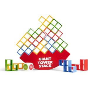 imageGiant Tower Stack by Relatable The Jumbo Block Game Where You Balance Building Blocks  Ultimate Outdoor Games Yard Games for Adults ampamp Family Games Challenge  Ages 8