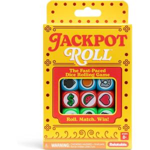 imageJackpot Roll by Relatable  A Fast Paced Casino Themed Dice Game for Family Game Night and Games for Adults  Includes 20 Betting Tokens 50 Cards 12 Dice and Instructions