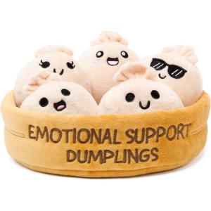 image:imageEmotional Support Dino Nuggies by Relatable Cuddly Stuffed Animals and Dinosaur Toys Great Gift Ideas for Loved Ones of All Ages Includes 5 Dinosaur Plushies with Carrying BasketDumplings