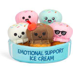 image:imageEmotional Support Dino Nuggies by Relatable Cuddly Stuffed Animals and Dinosaur Toys Great Gift Ideas for Loved Ones of All Ages Includes 5 Dinosaur Plushies with Carrying BasketIce Cream