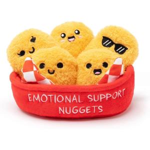 image:imageEmotional Support Dino Nuggies by Relatable Cuddly Stuffed Animals and Dinosaur Toys Great Gift Ideas for Loved Ones of All Ages Includes 5 Dinosaur Plushies with Carrying BasketNuggets