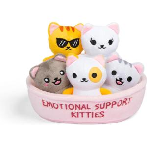 image:imageEmotional Support Dino Nuggies by Relatable Cuddly Stuffed Animals and Dinosaur Toys Great Gift Ideas for Loved Ones of All Ages Includes 5 Dinosaur Plushies with Carrying BasketKitties